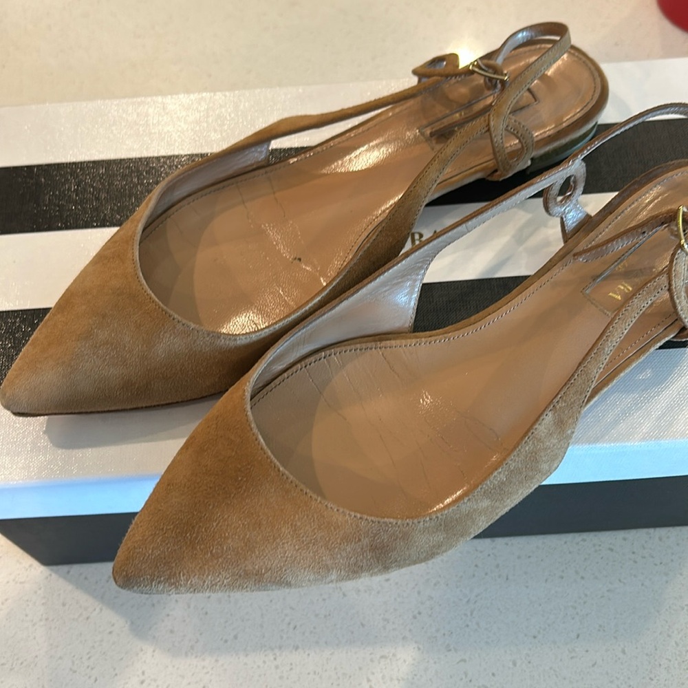 Aquazzura Serpentine Sling Flat Size 39